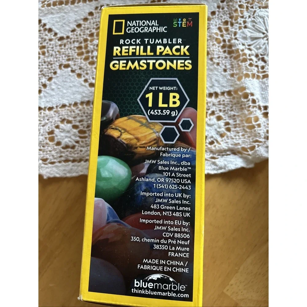 National Geographic Rock Tumbler Refill Kit with Gemstones and Grit